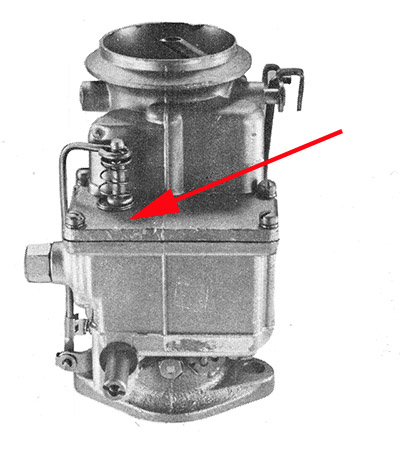 Stromberg BX carb number location