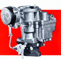Carburetor repair kit for Carter YF. Includes idle mixture screw and spring.