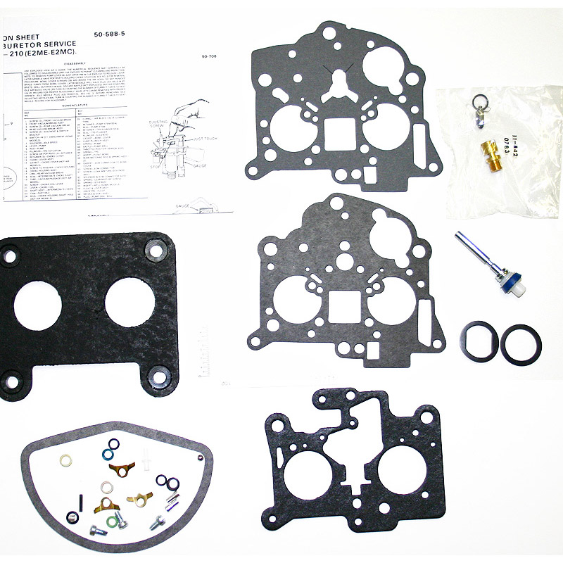 CK249 Carburetor Repair Kit for Rochester Dualjet E2ME Carburetors