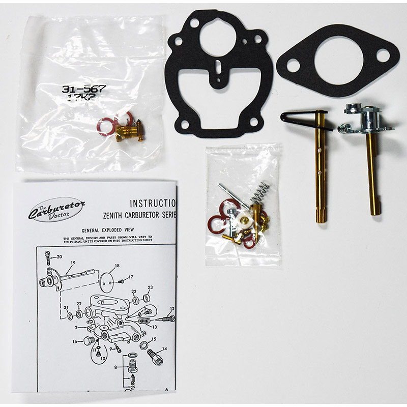 Master carb kit for Allis Chalmers tractor with Zenith 8879 carb.
