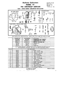 Rochester H service manual