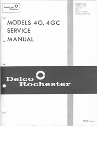 Rochester 4G, 4GC service manual