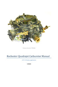 Rochester Quadrajet service manual