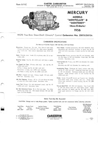 CM416 1956 Mercury Carter WCFB manual