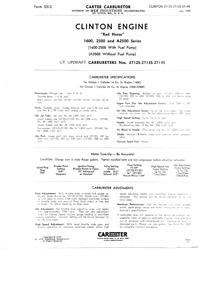 cm480 Carter UT Carburetor Manual