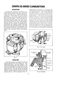 cm903 Zenith Model 22 Carburetor Service Manual 