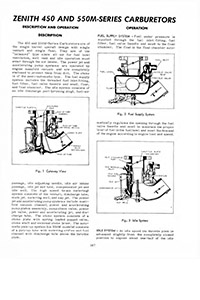 CM920 Zenith 450/550M Carburetor Manual